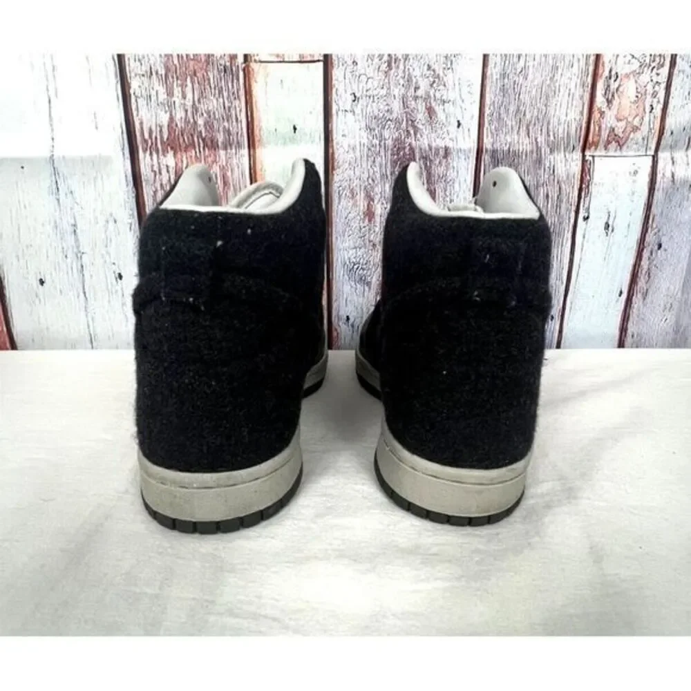 Nike Dunk High Vt Premium Wool Midnight Fog Shoes (472517-001) Mens 7 Rare Style